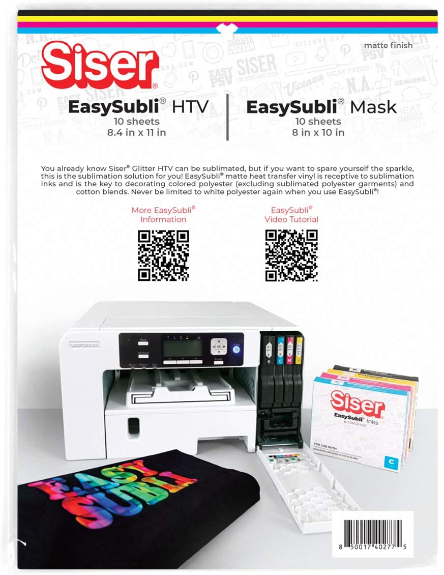 A3 Sheet Siser Easysubli HTV Sublimation Paper TTD Special Mask 