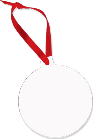 UNISUB 4335 Aluminum Keepsake Sublimation Ornament Blanks - Gloss White Two-sided 3” x 3.37” (case of 50) - Sublimax