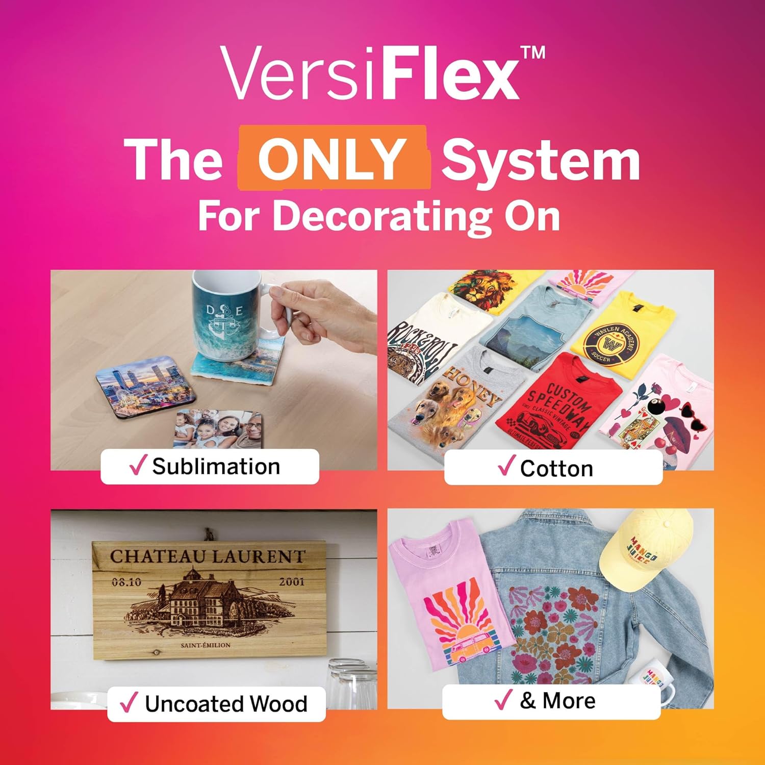 Versiflex Printer from Sawgrass - print on cotton, wood, mugs and more
