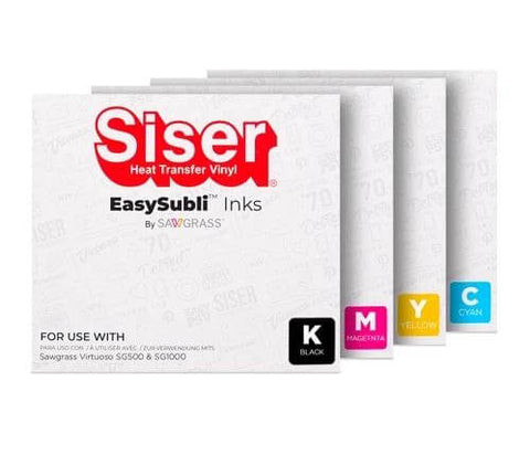 Siser EasySubli UHD ink cartridges for Sawgrass SG500 & SG1000 - FULL SET