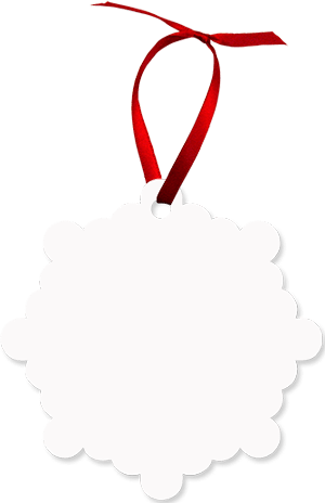 Unisub 4102 Sublimation Blank Aluminum Ornament Blanks - 3" x 3" London with Ribbon (case of 50) - Sublimax