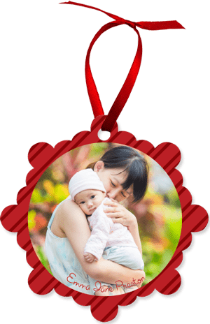 Unisub 4102 Sublimation Blank Aluminum Ornament Blanks - 3" x 3" London with Ribbon (case of 50) - Sublimax