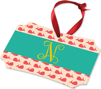 Unisub 4194 Sublimation Blank Ornaments - Gloss White Aluminum - 3.94" x 2.75" with Ribbon (case of 50) - Sublimax