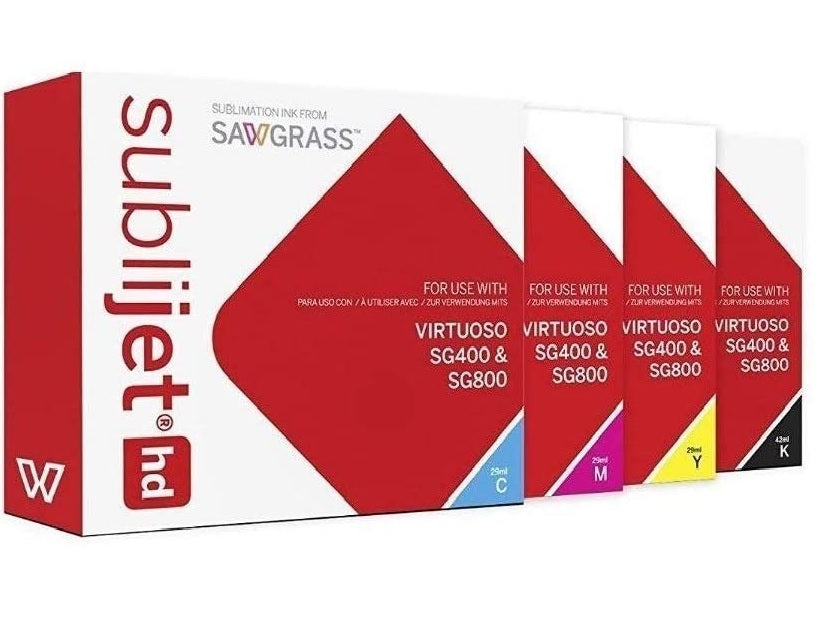 Sawgrass SG400 and SG800 Sublijet HD inks. FULL SET