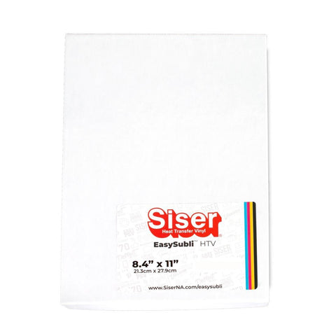 Siser EasySubli HTV - 8.4"x11" sheets - 50 PACK