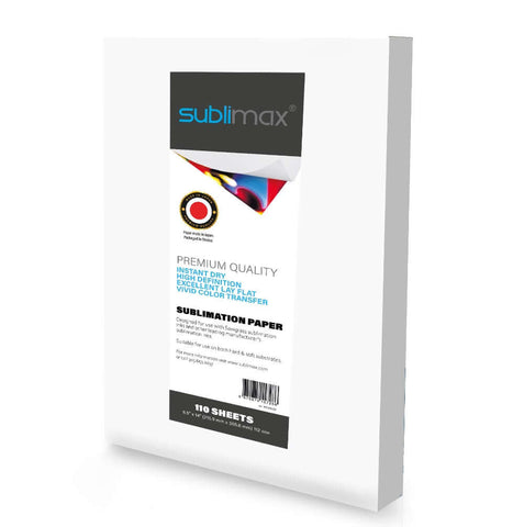 SUBLIMAX Sublimation Paper 11" x 17" - CERTIFIED BY SAWGRASS - INSTANT DRY - NO SMUDGING