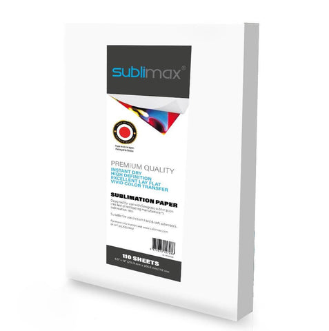 SUBLIMAX Sublimation Paper 8.5 x 14" - CERTIFIED BY SAWGRASS - INSTANT DRY - NO SMUDGING