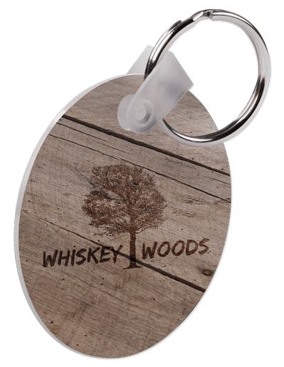 UNISUB 5521 Sublimation Keychain blanks Round 2.5" Two Sided - Gloss White Plastic (case of 50) - Sublimax