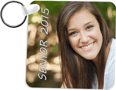 UNISUB 5524 Sublimation Keychain blanks - Plastic SQUARE 2 SIDED - 2.25" X 2.25" (case of 50) - Sublimax