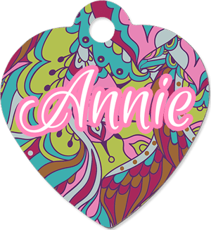 Unisub 5770 Sublimation Blank Aluminum Pet Tag - 1.38" X 1.375" - 1-Sided - Heart shaped (case of 25) - Sublimax